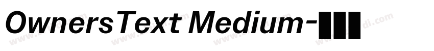 OwnersText Medium字体转换
